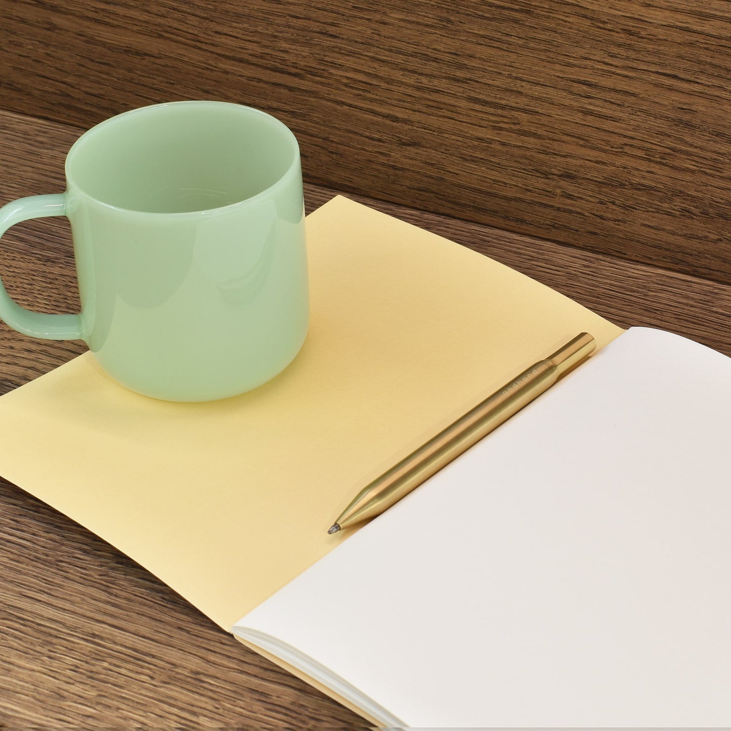 Solid brass ballpoint pen from Andhand. An expertly precise writing tool featuring a smooth mechanism and modern minimal design. Amazingly durable and refined.