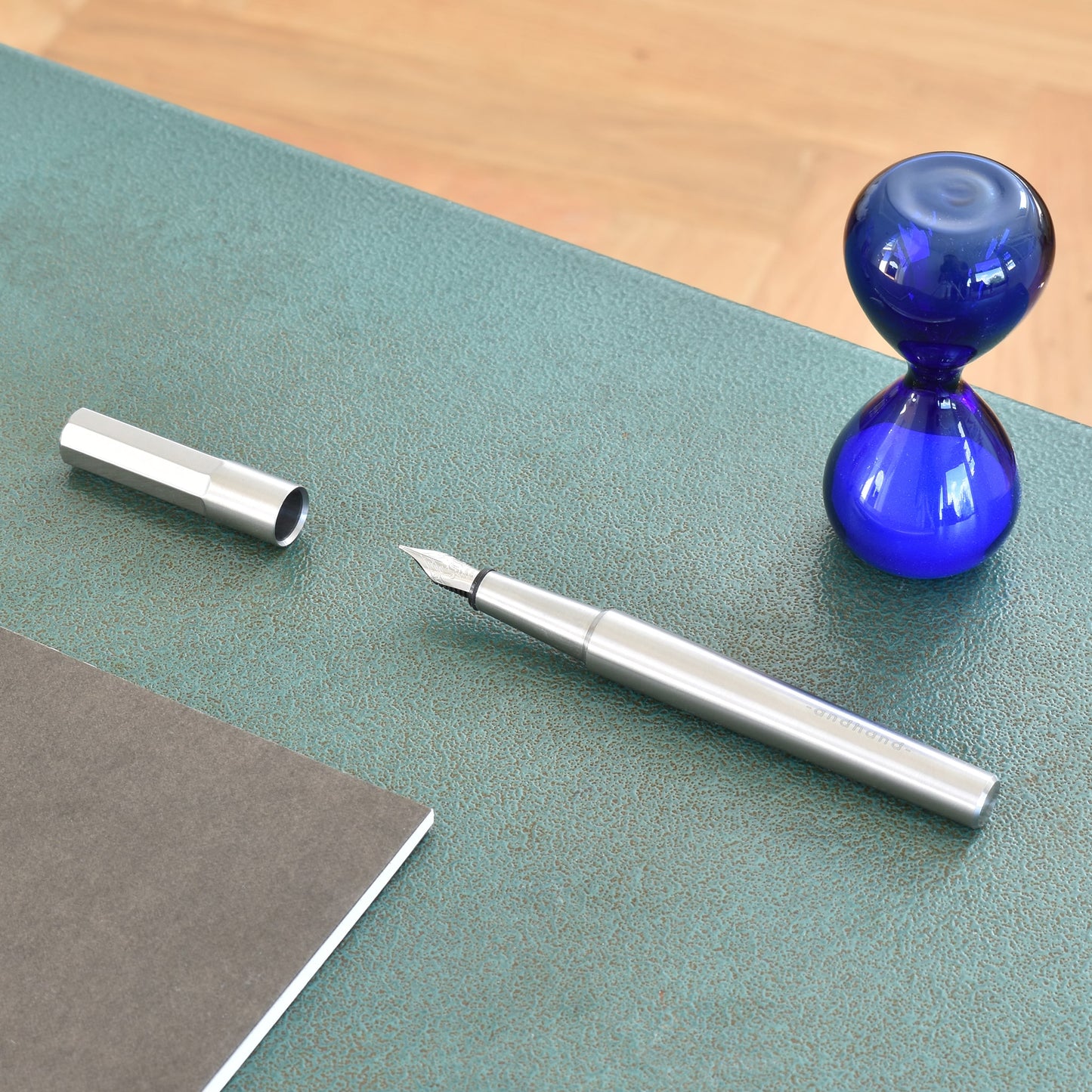 The minimally elegant method fountain pen from Andhand is expertly machined from solid stainless steel for a lifetime of use. Fitted with a high quality Schmidt nib. An expert writing tool that is designed to last a lifetime.