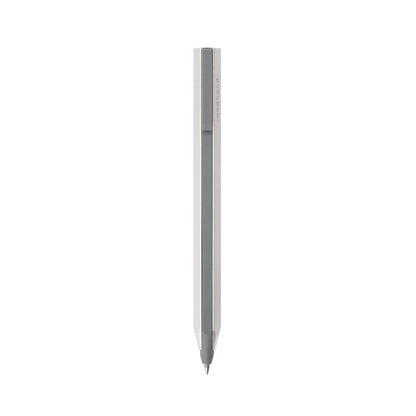 Core retractable pen is elegantly minimal in design and has been crafted from a durable palette of materials. Unique retracting mechanism and stylish silver finish.