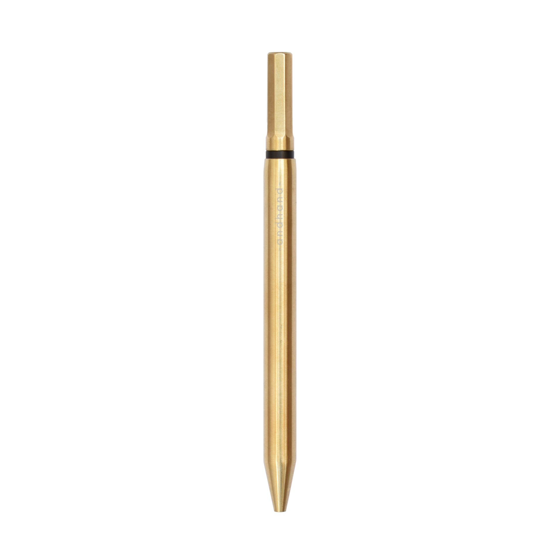 Method pen is a solid brass ballpoint pen from Andhand. An expertly precise writing tool featuring a smooth mechanism and modern minimal design. Amazingly durable and refined.